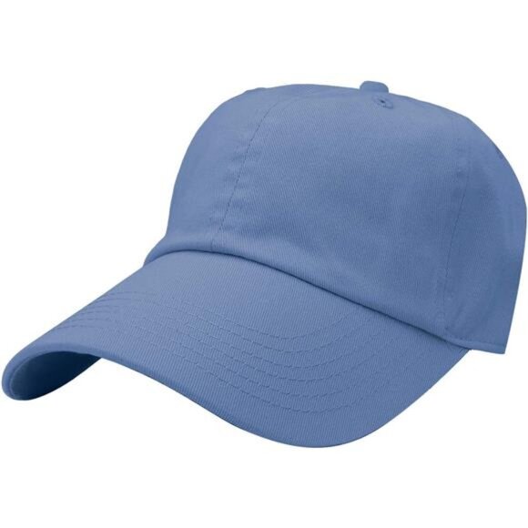 Accessories - Classic Baseball Cap Dad Hat Sky Blue